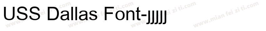 USS Dallas Font字体转换